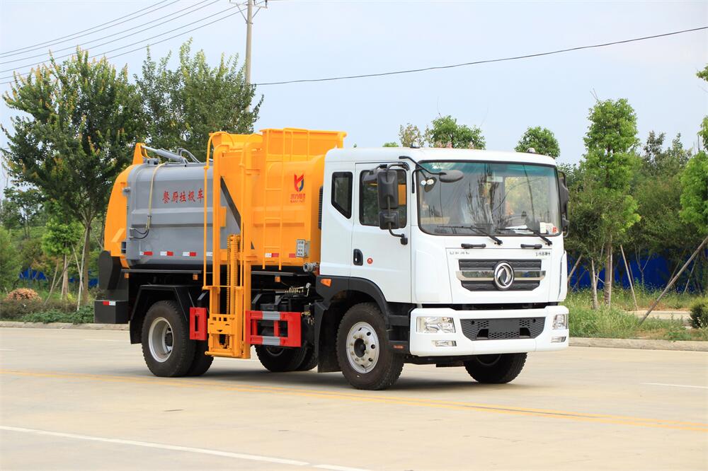 10方餐廚垃圾車(chē)-東風(fēng)D9國(guó)六10方廚余泔水餐廚垃圾車(chē)廠家（方罐）