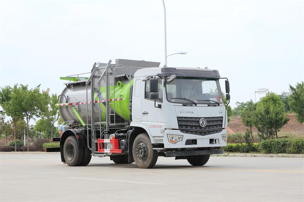  10方餐廚垃圾車(chē)-東風(fēng)D3國(guó)六10方廚余泔水餐廚垃圾車(chē)廠家（圓罐）