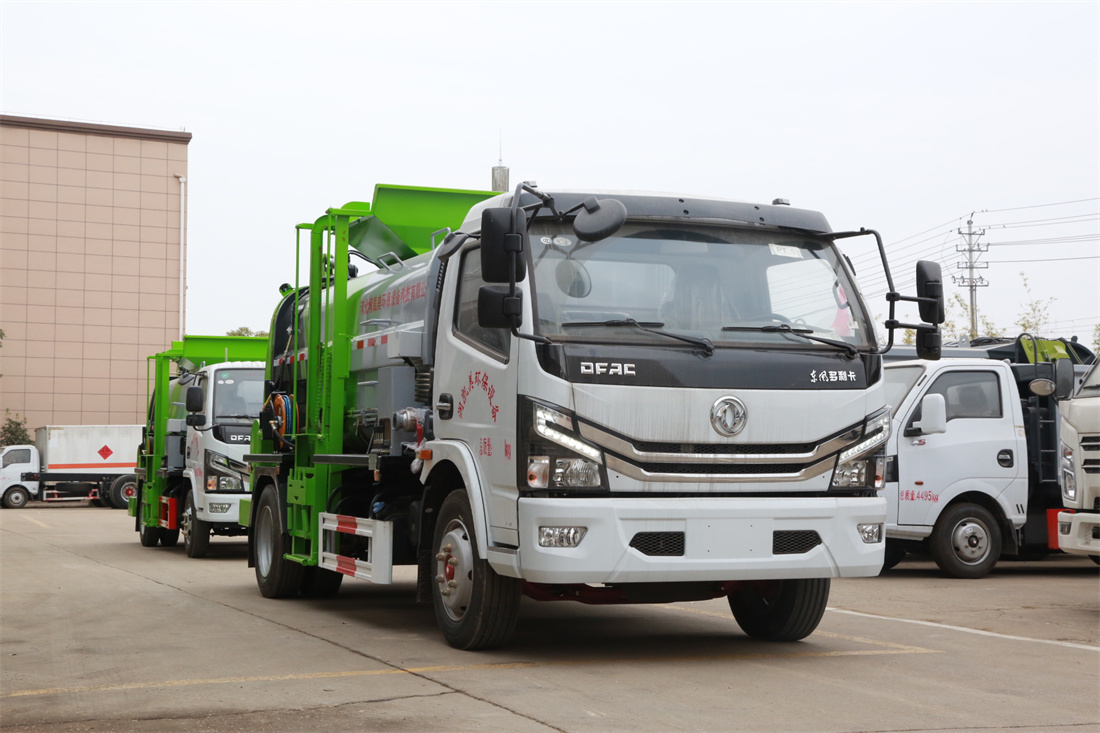 8方餐廚垃圾車(chē)-東風(fēng)多利卡國(guó)六8方廚余泔水餐廚垃圾車(chē)廠家（方罐）